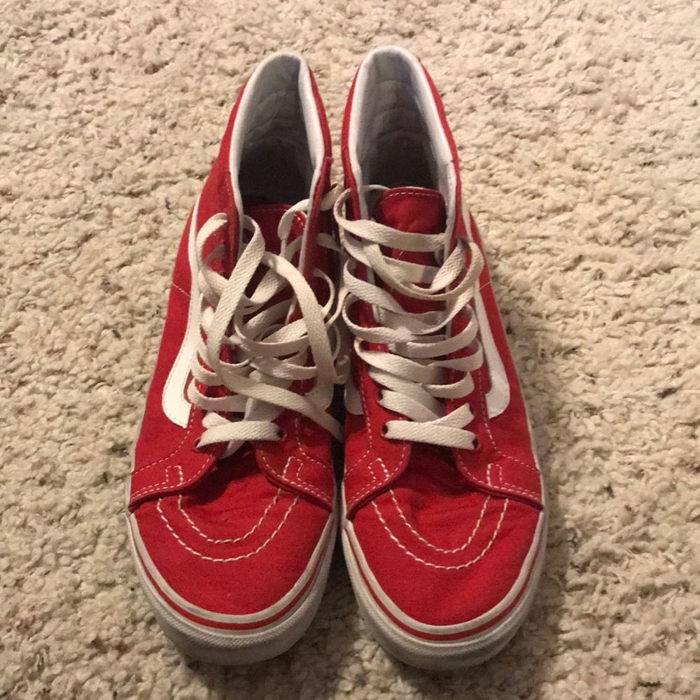 Vans Red Sk8 Hi